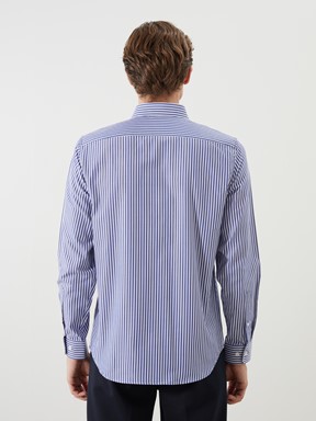 Gömlek LACİVERT ÇİZGİLİ