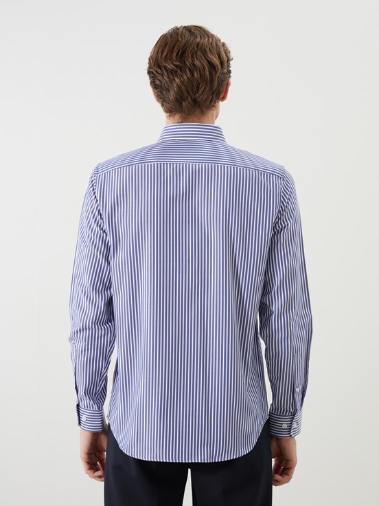 Gömlek LACİVERT ÇİZGİLİ