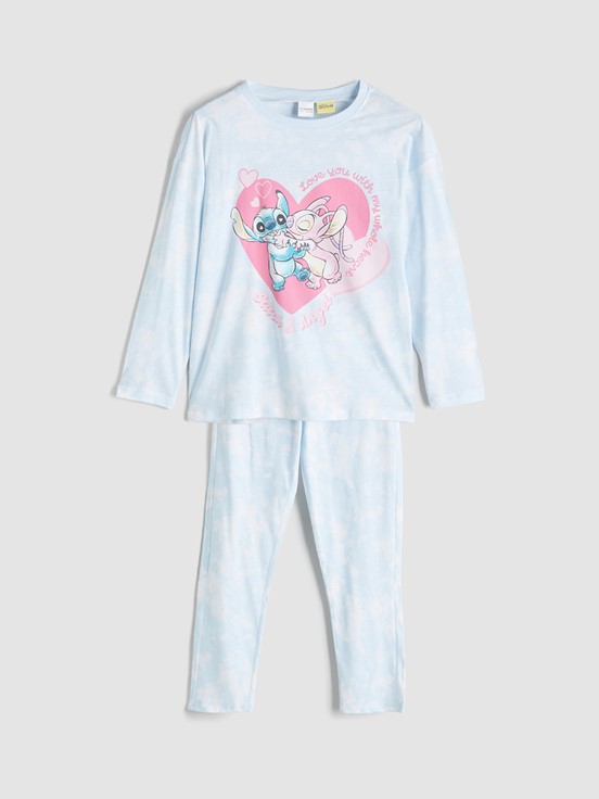 Pijama Takım MAVİ BASKILI