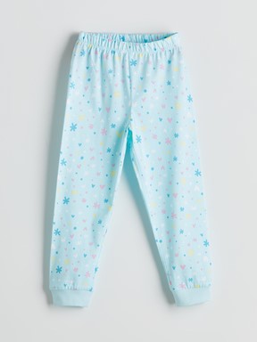 Pijama Takım SU MAVİSİ BASKILI