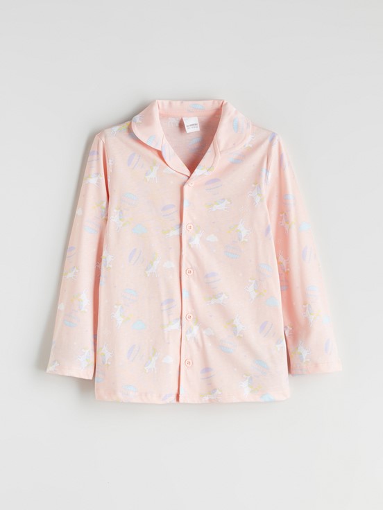 Pijama Takım PEMBE BASKILI
