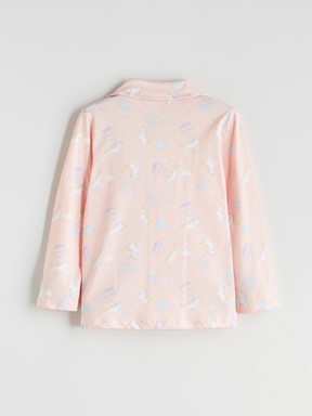 Pijama Takım PEMBE BASKILI