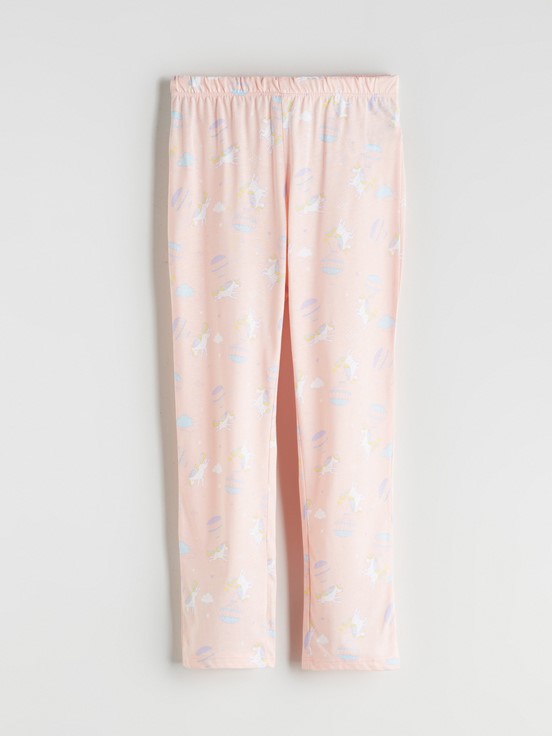 Pijama Takım PEMBE BASKILI