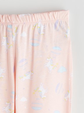 Pijama Takım PEMBE BASKILI