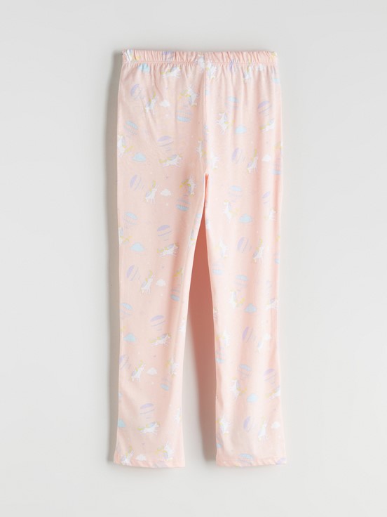 Pijama Takım PEMBE BASKILI
