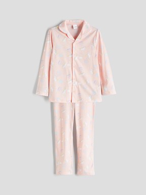 Pijama Takım PEMBE BASKILI