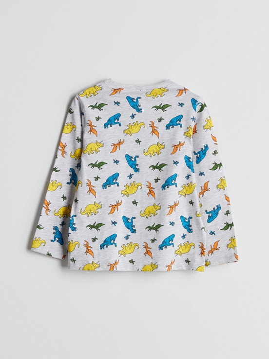 Pijama Takım GRİ MELANJ BASKILI
