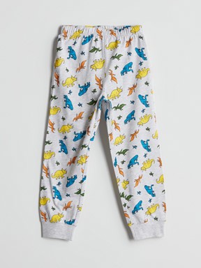 Pijama Takım GRİ MELANJ BASKILI