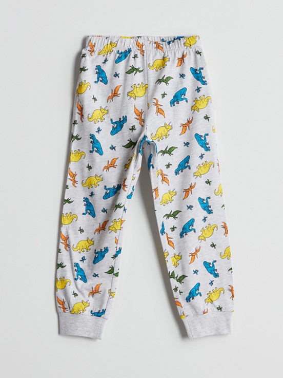Pijama Takım GRİ MELANJ BASKILI