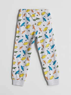 Pijama Takım GRİ MELANJ BASKILI