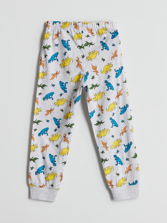 Pijama Takım GRİ MELANJ BASKILI