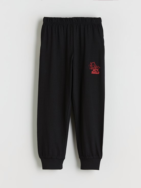 Pijama Takım CANLI KIRMIZI BASKILI