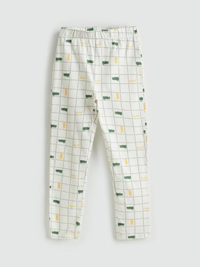 Pijama Takım EKRU BASKILI