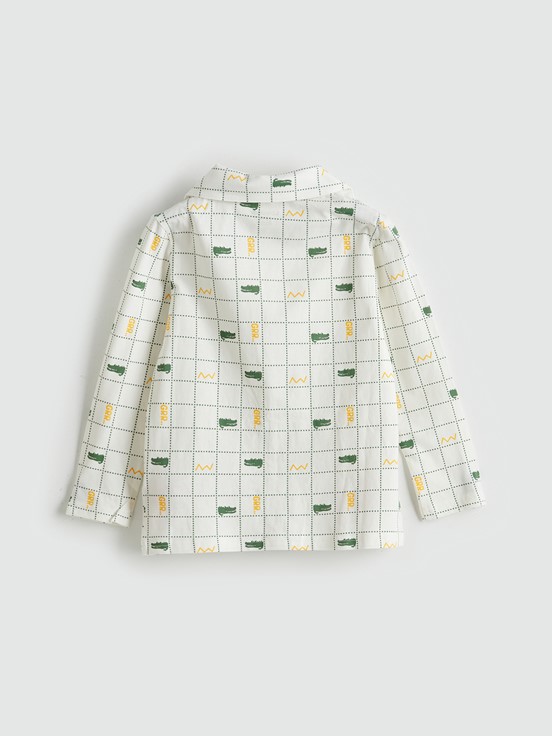 Pijama Takım EKRU BASKILI