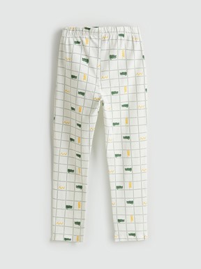 Pijama Takım EKRU BASKILI