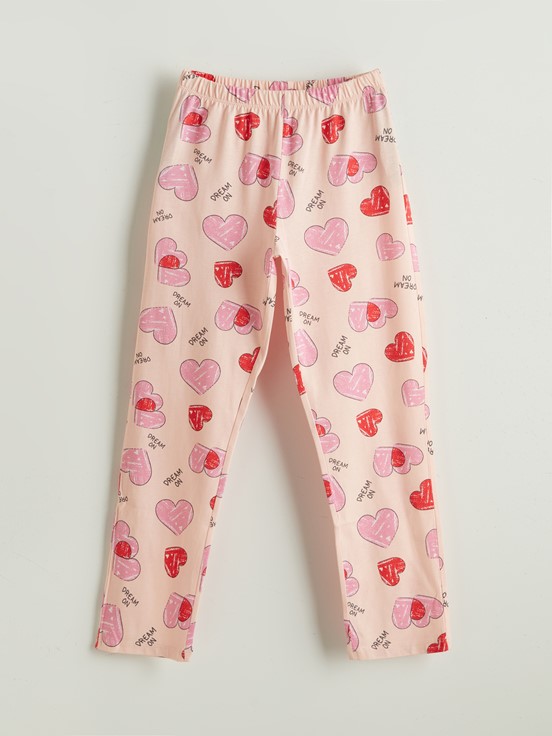 Pijama Takım AÇIK PEMBE BASKILI