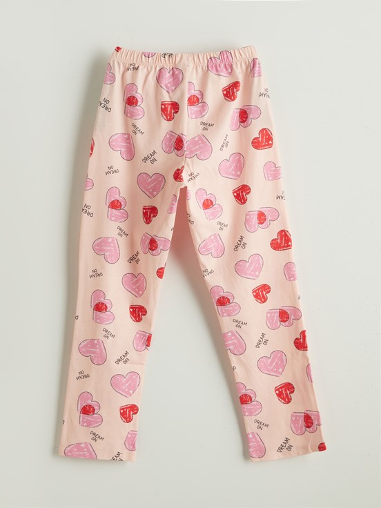 Pijama Takım AÇIK PEMBE BASKILI