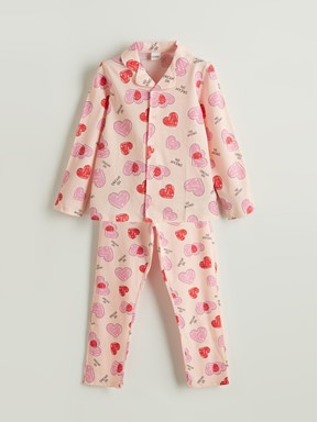 Pijama Takım AÇIK PEMBE BASKILI