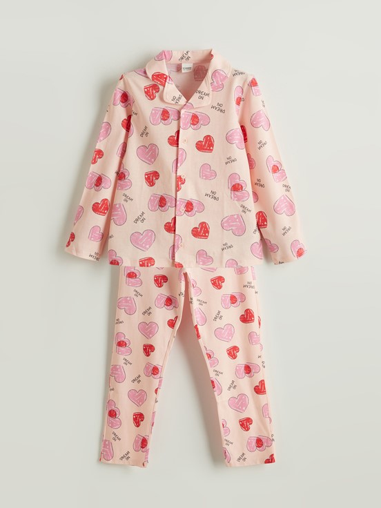 Pijama Takım AÇIK PEMBE BASKILI