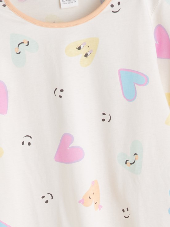 Pijama Takım EKRU BASKILI