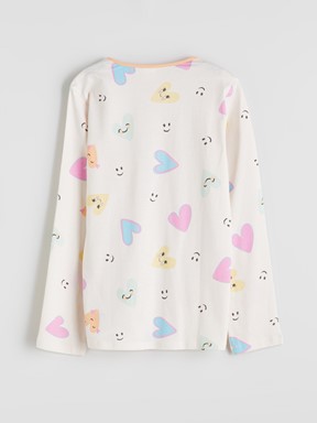 Pijama Takım EKRU BASKILI