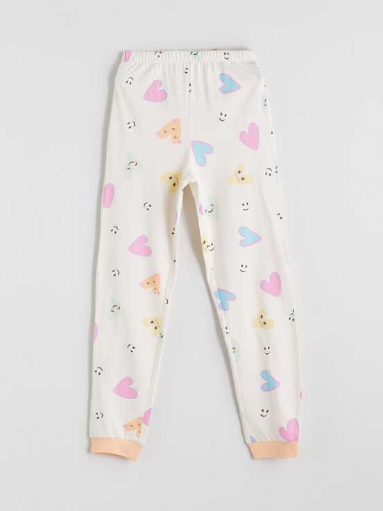 Pijama Takım EKRU BASKILI