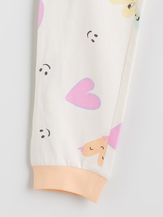 Pijama Takım EKRU BASKILI