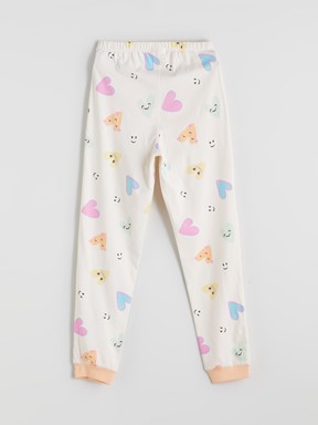 Pijama Takım EKRU BASKILI