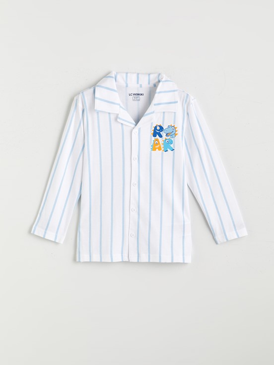 Pijama Takım AÇIK MAVİ BASKILI