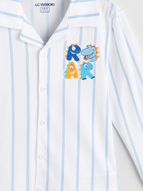 Pijama Takım AÇIK MAVİ BASKILI
