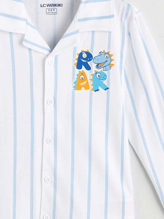 Pijama Takım AÇIK MAVİ BASKILI