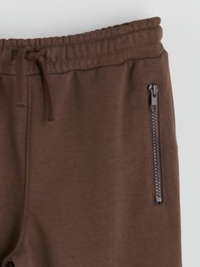 Beli Lastikli Erkek Çocuk Jogger Eşofman Altı KAHVERENGİ