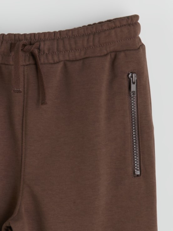 Beli Lastikli Erkek Çocuk Jogger Eşofman Altı KAHVERENGİ