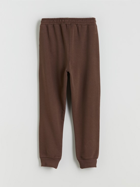 Beli Lastikli Erkek Çocuk Jogger Eşofman Altı KAHVERENGİ