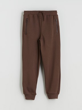 Beli Lastikli Erkek Çocuk Jogger Eşofman Altı KAHVERENGİ