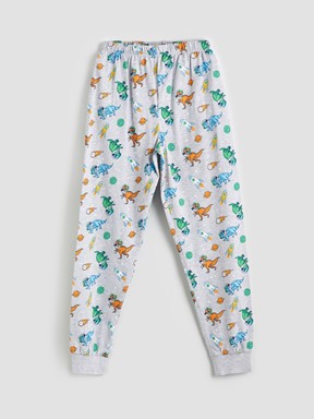 Pijama Takım GRİ MELANJ BASKILI