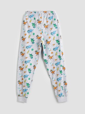 Pijama Takım GRİ MELANJ BASKILI