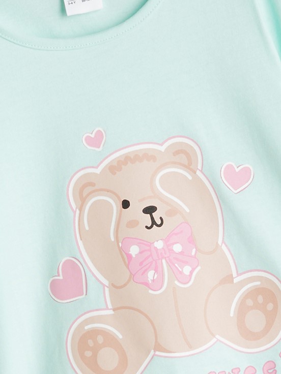 Pijama Takım AÇIK PEMBE BASKILI