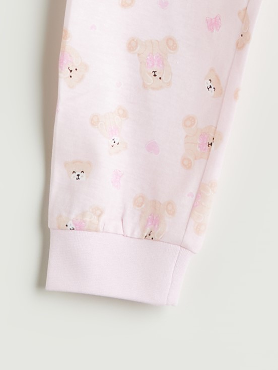 Pijama Takım AÇIK PEMBE BASKILI