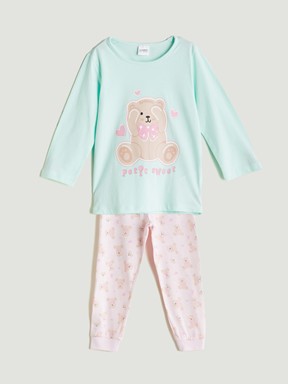 Pijama Takım AÇIK PEMBE BASKILI