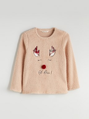 Pijama Takım AÇIK BORDO BASKILI