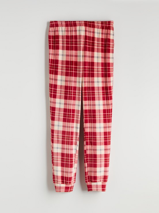 Pijama Takım AÇIK BORDO BASKILI