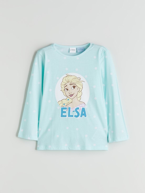 Pijama Takım UÇUK MAVİ BASKILI