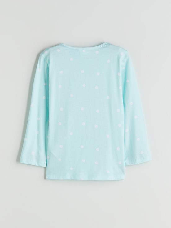 Pijama Takım UÇUK MAVİ BASKILI