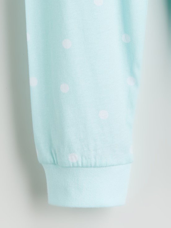 Pijama Takım UÇUK MAVİ BASKILI