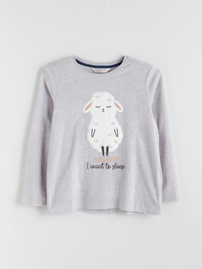 Pijama Takım AÇIK GRİ BASKILI