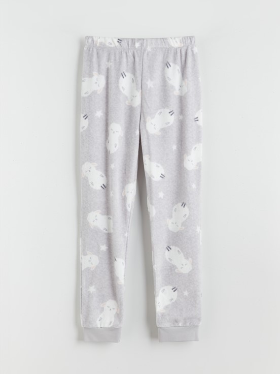 Pijama Takım AÇIK GRİ BASKILI