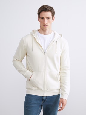 Fermuarlı Sweatshirt ZÜMRÜT YEŞİLİ MELANJ