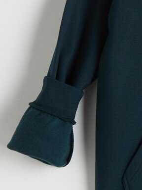 Fermuarlı Sweatshirt KOYU PETROL