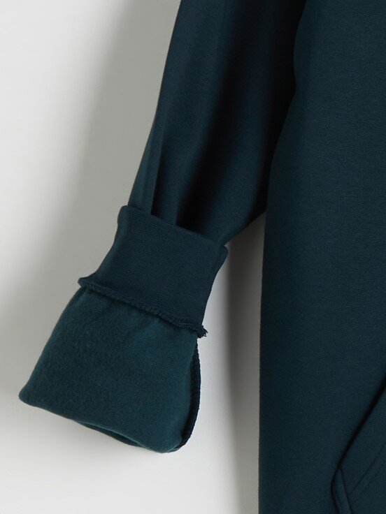 Fermuarlı Sweatshirt KOYU PETROL